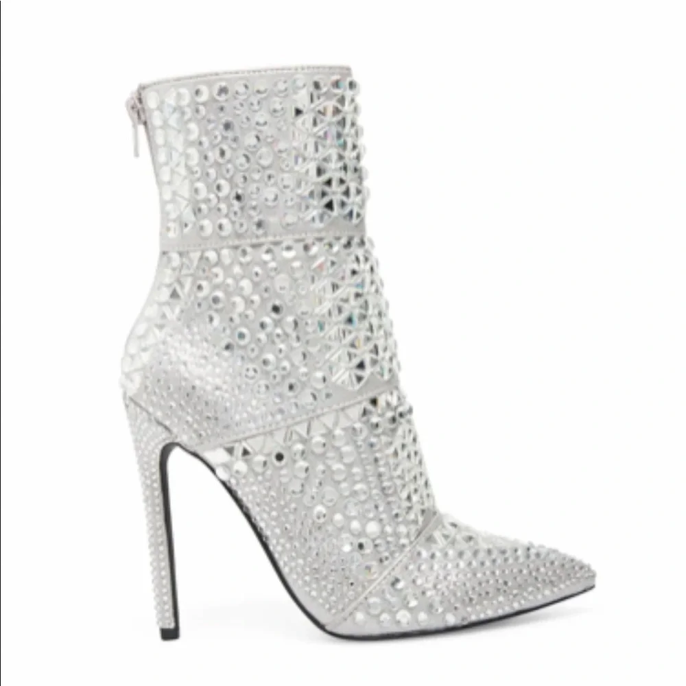 Steve Madden Whole Rhinestone Heels - Picture 1 of 6
